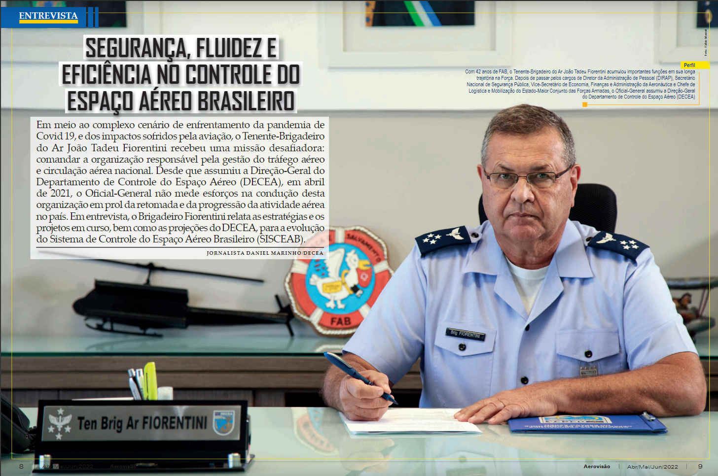 Diretor-Geral do DECEA é o entrevistado da nova edição da Revista Aerovisão