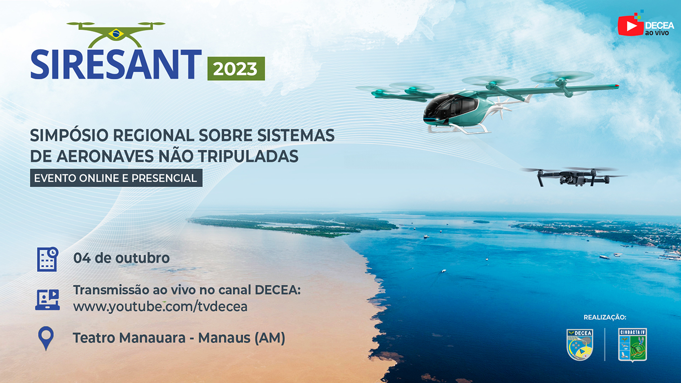 Tem início o 5º Simpósio Regional Sobre Sistema de Aeronaves Não Tripuladas - SIRESANT