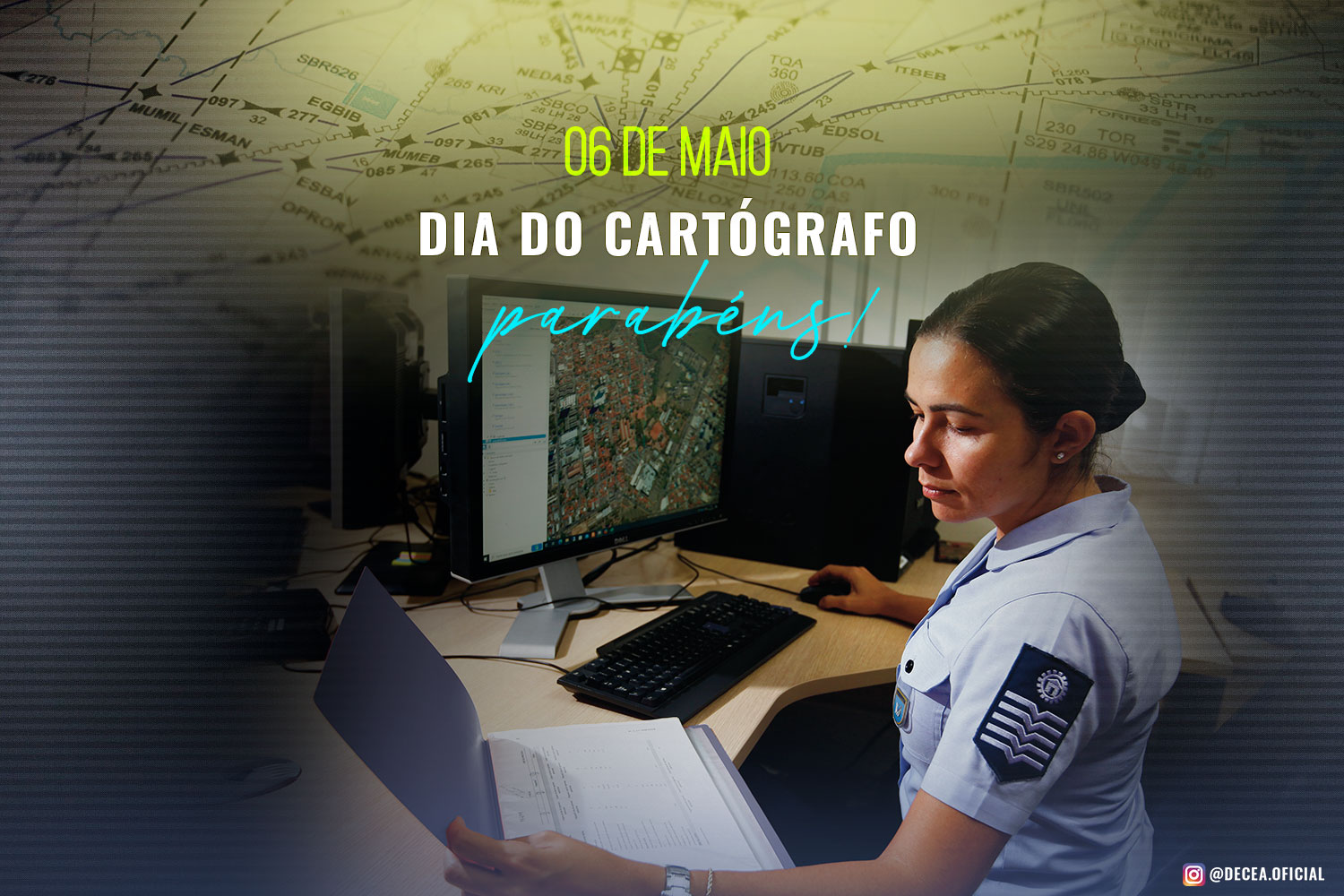 DECEA destaca a importância da atividade de cartografia para navegação aérea