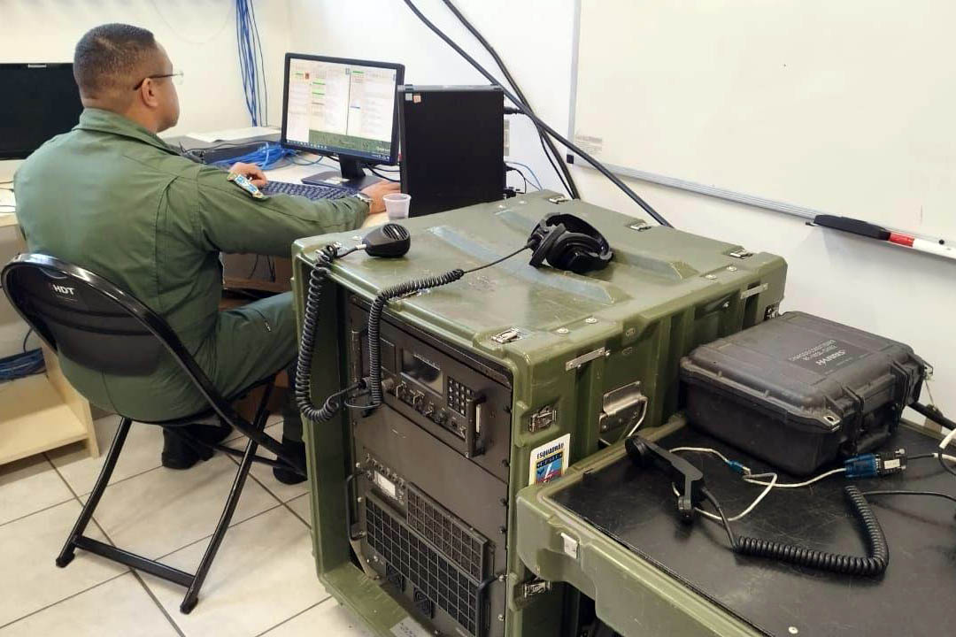 1° GCC monta estrutura de comunicação e visualização radar para Exercício de Inteligência, Vigilância e Reconhecimento