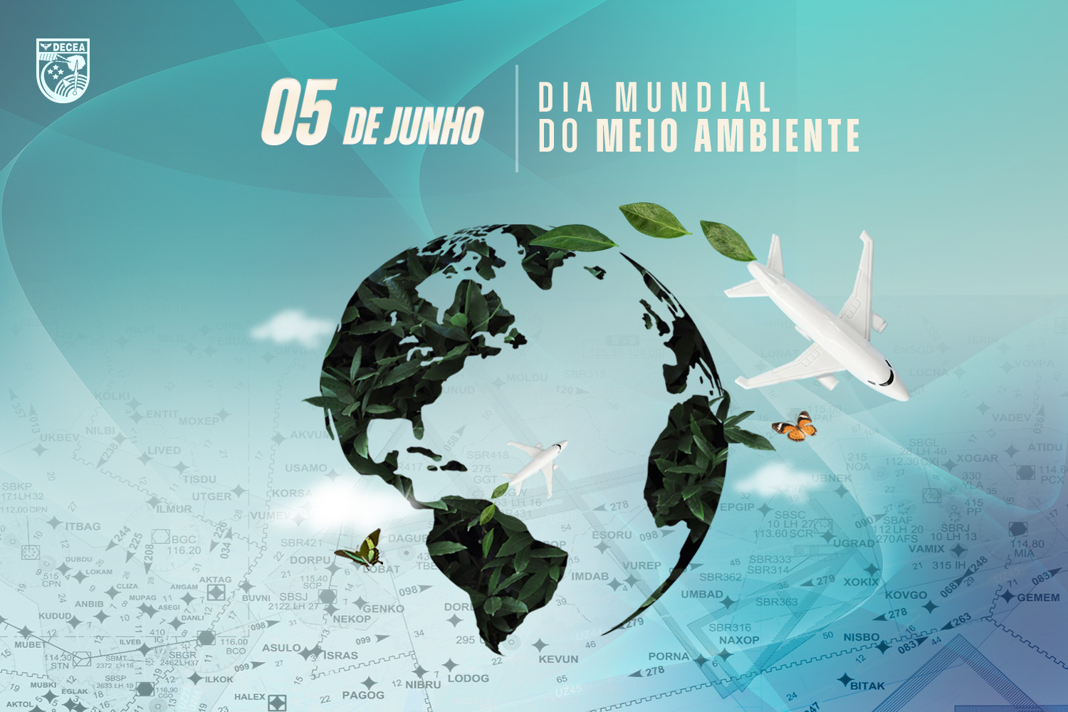No Dia Mundial do Meio Ambiente, DECEA destaca suas iniciativas para uma aviação mais eficiente e sustentável