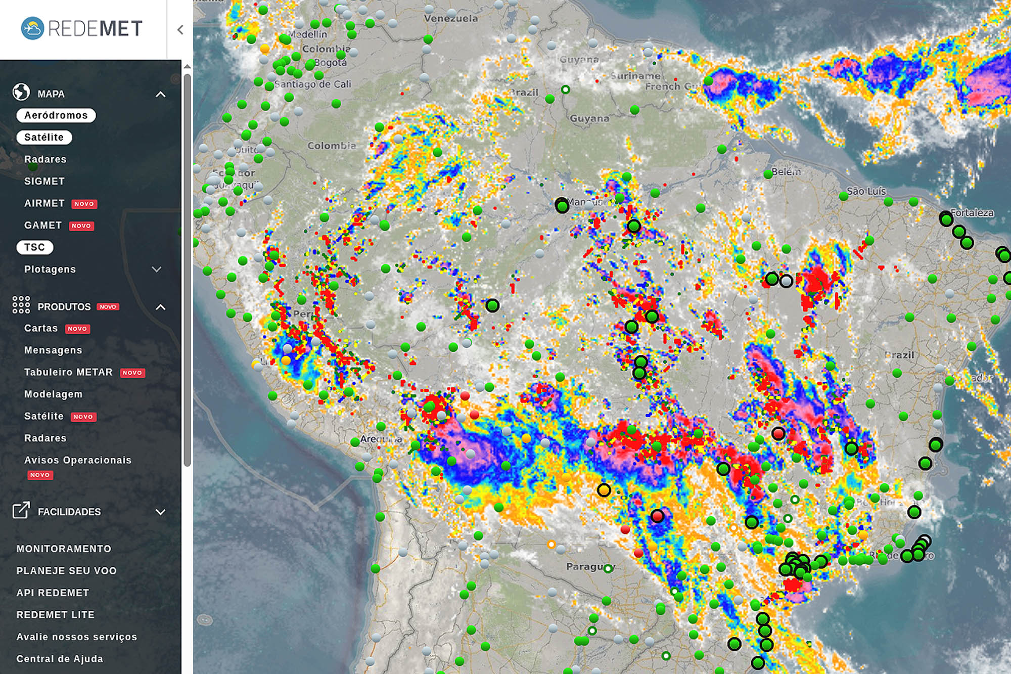 REDEMET disponibiliza nova versão com melhorias na interface do usuário