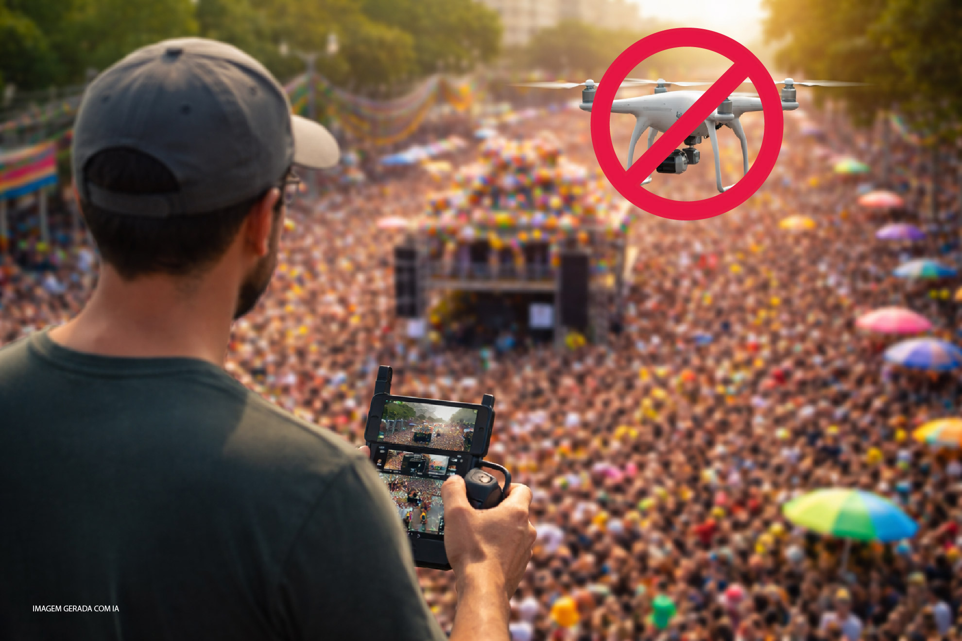 Segurança no Carnaval: DECEA orienta pilotos de drones sobre normas de voo durante a folia