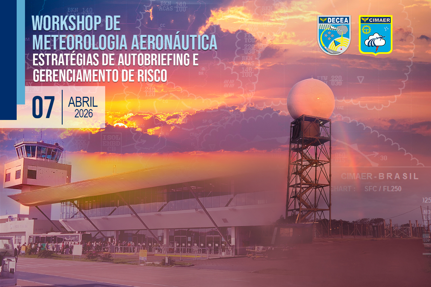 Inscreva-se no Workshop de Meteorologia Aeronáutica