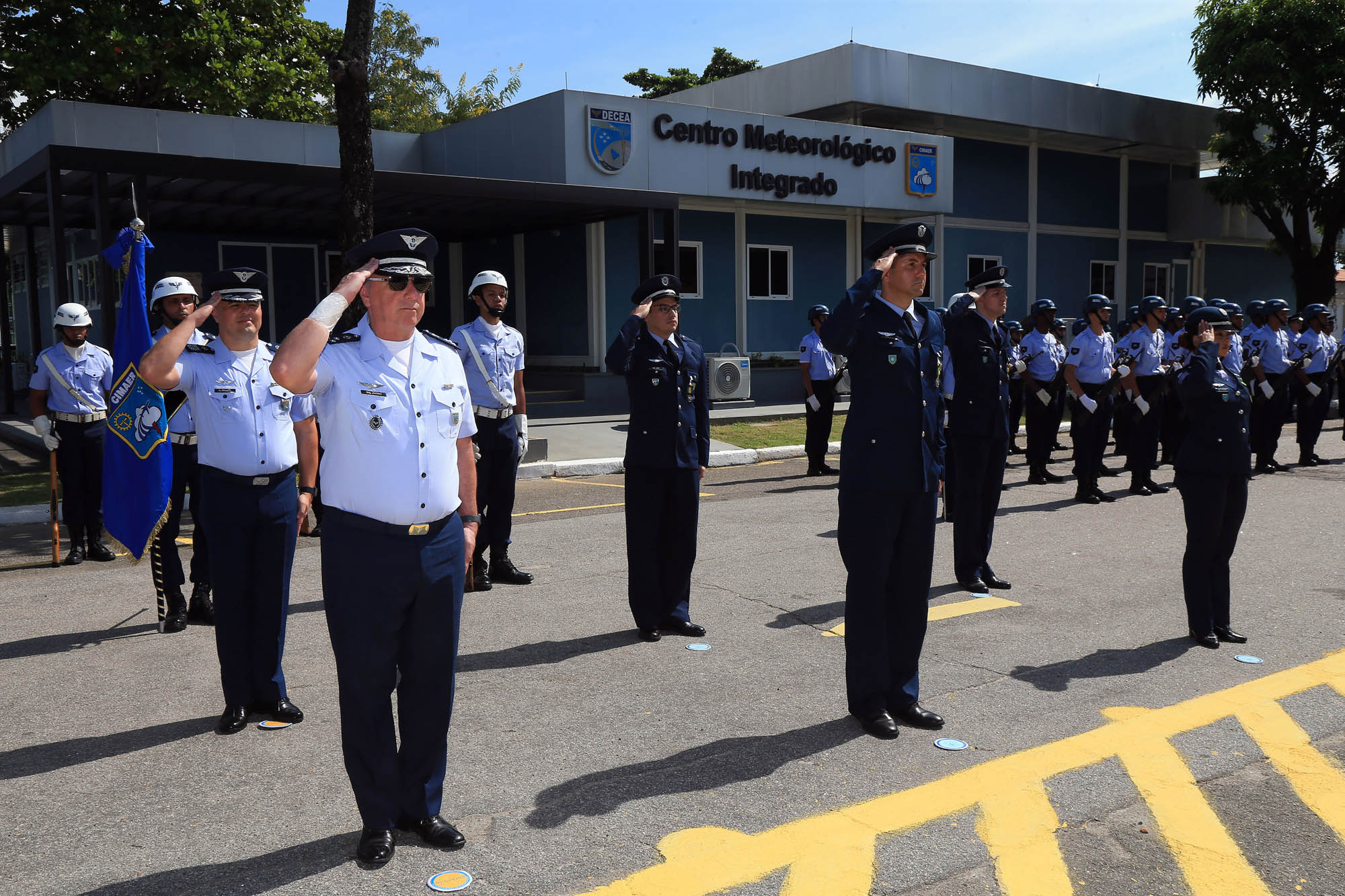 CIMAER celebra 7º aniversário em cerimônia militar