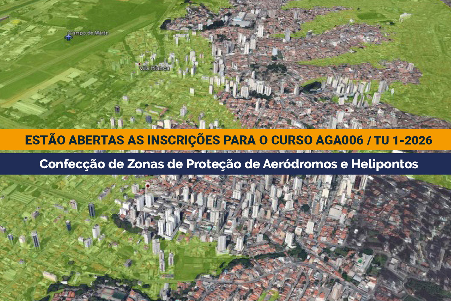 DECEA lança curso de Confecção das Zonas de Proteção de Aeródromos e Helipontos