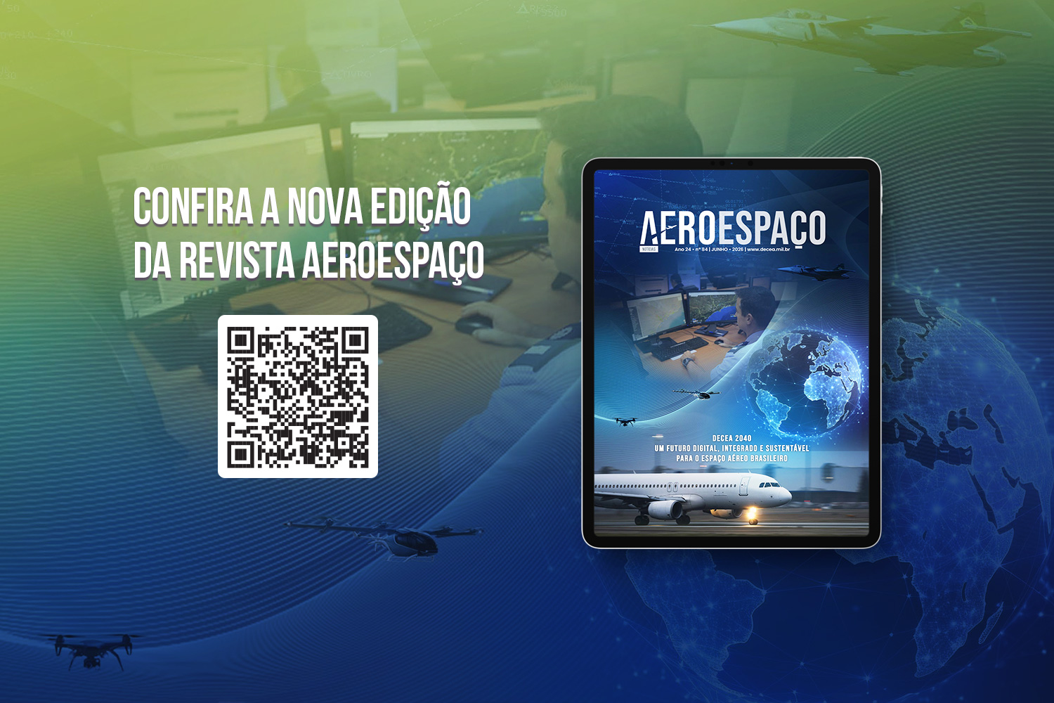 DECEA publica primeira edição da revista Aeroespaço de 2026